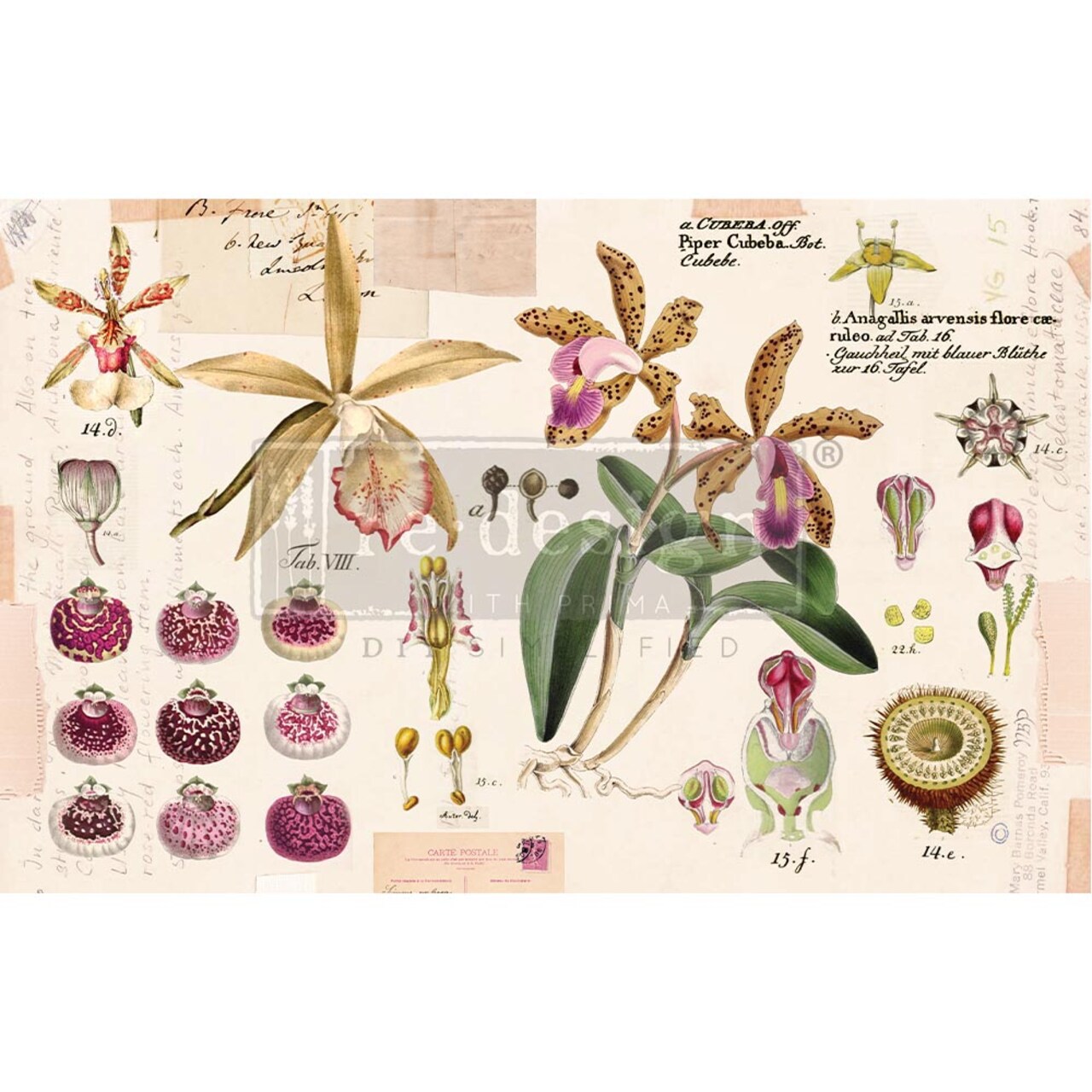 Decoupage Decor Tissue Paper - Purple Beauty - 1 sheet, 19"x30"